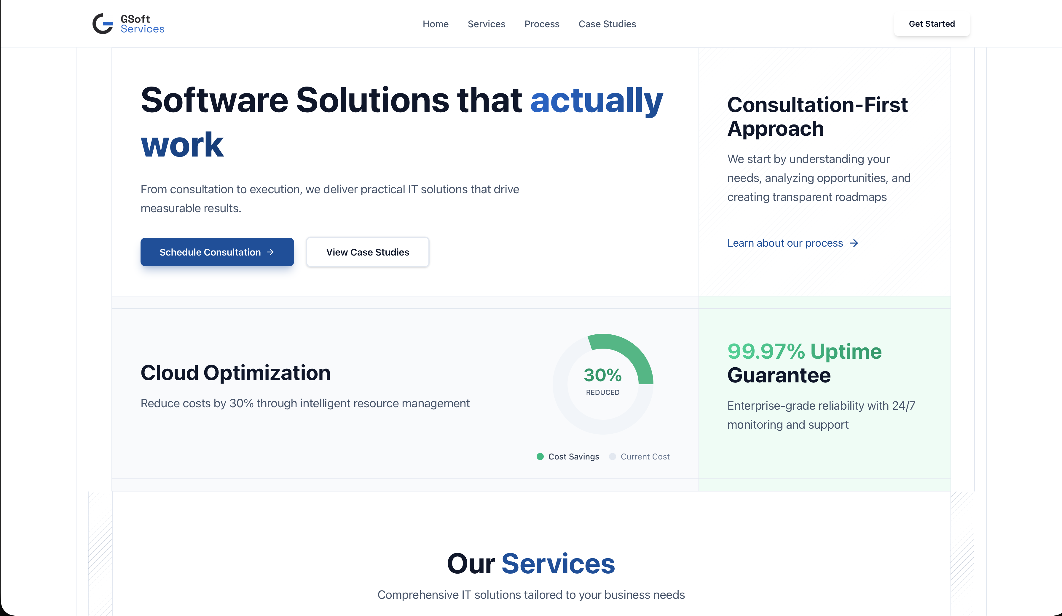 GSoft Services project screenshot 1